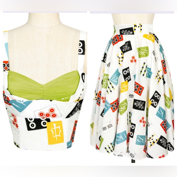 Trashy Diva Other - Trashy Diva Candice Gwinn Mah Jong Lena Top & Skirt